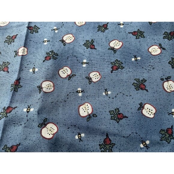 Leslie Becky VIP Fabrics Cranston Print Works 6 Yards x 44 Inch Blue, Red, White - Picture 1 of 10